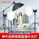 神牛（Godox） SL100D/SL100Bi補光燈LED雙色溫攝影燈直播柔光燈人像拍照美顏打光燈 神牛SL100D單燈頭【白光版】 官方標配