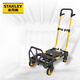 STANLEY史丹利2合1可變形手推車(chē)搬運折疊車(chē)載輕倉儲搬貨旗艦升級款帶剎車(chē)