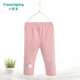 小青龍 兒童防蚊褲高腰寶寶七分女童打底褲萊卡棉薄款夏季2-14歲 粉小兔 100 (建議90-100cm)