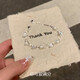 QUAMER老鳳凰金店款S925純銀閃鉆珍珠雙層手鏈女生輕奢精致感手飾2024 閃鉆球珍珠雙層手鏈 精美禮盒裝