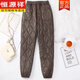 恒源祥東北零下40度褲子女士加絨加厚2026冬季新款女士外穿輕薄羽絨棉褲 咖啡色 全新升級款  2XL 【130-145斤】