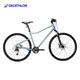 迪卡儂（DECATHLON）RIVERSIDE500公路旅行休閑通勤女男自行車(chē)OVB1 淺灰色 M(168-182cm)