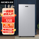 愛妻立式冰柜小冰柜家用小型冷凍迷你速凍商用抽屜式冷柜儲母乳柜節(jié)能省電冰箱 78升銀色【一級能效 全國聯(lián)保】 78L