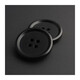 谷蜂 黑色大衣紐扣扣子男女高檔衣服西裝褲子西服鈕扣圓形襯衫襯衣扭扣 15mm【10顆】