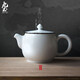 九土手工景德鎮(zhèn)白瓷茶壺簡約家用陶瓷日式功夫茶具復(fù)古小泡茶葉壺 單壺 170ml