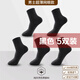 賽棉襪子男中筒襪商務(wù)正裝春夏季超薄款網(wǎng)面男士除臭冰絲竹纖維黑白長(cháng)襪 春秋薄款舒適網(wǎng)眼透氣襪子 黑色5雙 均碼