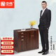 中偉（ZHONGWEI）餐邊柜酒柜矮柜儲物柜置物柜客廳茶水柜-B057-10 黑檀木門