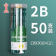 中華牌101鉛筆小學(xué)生考試專(zhuān)用涂卡答題鉛筆幼兒園兒童日常繪畫(huà)練字綠桿原木六角鉛筆 經(jīng)典大量裝2B  50支桶裝（卷筆刀）