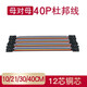 匯君40P杜邦線銅芯彩色排線連接線PCB跳線 母對(duì)母 21CM