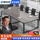 歐寶美會議桌長桌簡約現(xiàn)代大型會議室洽談桌辦公桌椅組合180*120cm