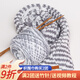 織圍巾毛線(xiàn)團(tuán)diy手工編織圍巾粗線(xiàn)8股情人棉毛線(xiàn)球自織圍脖毛衣送男女朋友 36灰白花+運(yùn)費(fèi)險(xiǎn)