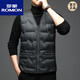 羅蒙（ROMON）男士秋冬季2025新款羽絨服背心輕薄羽絨馬甲中老年保暖內(nèi)膽坎肩男 灰色  拉鏈款 XL 120-140斤