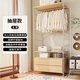 豫獅力開(kāi)放式衣柜掛衣架臥室落地日式衣帽架衣服置物架步入式衣帽間架子 【抽屜款】-高210*長(cháng)80*深41cm