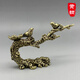 香擺實(shí)心純黃銅喜上眉梢小擺件喜鵲登梅筆架筆擱筆托銅雕喜鵲枝頭 喜鵲枝頭擺件大號
