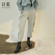 日著(zhù)原創(chuàng  )設計2024年春季新款寬松顯瘦高腰束腳運動(dòng)休閑哈倫衛褲女 liu liu藍 XL