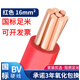 東一江電線(xiàn)電纜國(guó)標(biāo)BV10/16/25/35/50平方銅線(xiàn)單塑銅芯阻燃電線(xiàn)散剪 單皮硬線(xiàn) 16平方 1米 紅色