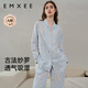 嫚熙（EMXEE）春夏季孕婦哺乳待產(chǎn)睡衣產(chǎn)后月子服產(chǎn)婦產(chǎn)前家居服 浪漫星空【兩件套無(wú)哺乳口紗羅】 L【7A級抗菌，適穿115-135斤】