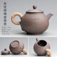陶迷（TAOMI）無(wú)釉粗陶茶壺復古原礦一壺兩杯套裝防燙綁繩禪意中式泡茶具 虛緣壺 201mL(含)-300mL(含)