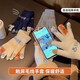 麓格立冬季騎車(chē)防寒保暖毛絨手套可愛(ài)學(xué)生日系觸屏戶(hù)外全指棉手套暖冬 可愛(ài)小熊觸屏【白】