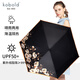酷波德德國kobold太陽(yáng)傘防曬防紫外線(xiàn)口袋傘晴雨兩用小巧便攜五折遮陽(yáng) 守護黑