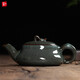 靈青坊單壺青瓷茶壺單個(gè)陶瓷高檔功夫茶具一壺兩杯哥鐵胎開(kāi)片可養泡茶器 鐵胎藏青單壺
