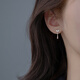 Warme Farben簡約氣質耳環(huán)女新款潮2025小眾設計顯白高級感輕奢耳墜耳飾 鋯石樹葉耳墜
