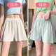彼愛(ài)詩(shī)2條裝寬松可外穿jk安全褲女防走光打底保險短褲薄款夏不卷邊冰絲 冰絲不卷邊【裝】白色+薄荷綠 2條 均碼 可外穿高彈大碼【130-170斤穿】