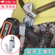 TMJD MISS電動(dòng)扳手掛鉤不銹鋼木工架子工專用雙鉤加安全繩可以旋轉(zhuǎn)腰帶掛鉤 金屬升級(jí)款掛鉤（架子工）