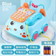 我思我夢(mèng)電話(huà)兒童玩具1-3歲寶寶玩具嬰兒6個(gè)月以上男孩圣誕禮物藍色-中號電話(huà)電池版