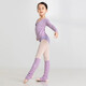 三沙（Sansha）兒童舞蹈毛衣 螺紋針織外套芭蕾舞長(cháng)袖上衣 淺紫 XXL-XXXL