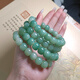 盤(pán)道 原生態(tài)菩提子手串白玉菩提根漸變手鏈手持老型桶佛珠繞指柔文玩女 小青提（熱門(mén)新款） 10mm