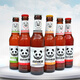 杰克熊貓（Jack Panda）精釀小麥白啤酒桃紅玫瑰芒果葡萄草莓百香果味啤酒果啤275ml瓶裝 小麥桃紅百香果玫瑰草莓葡萄組合 275ml*6瓶