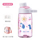 btif兒童透明水杯直飲杯學(xué)生上學(xué)喝水杯男女孩開(kāi)學(xué)塑料杯便攜運動(dòng)水壺 粉色獨角獸【帶杯套】 450ml