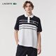LACOSTE法國鱷魚(yú)男裝法國制造經(jīng)典版L.12.12系列休閑條紋Polo衫|PH8135 GA3/黑白拼色 L 5 /180