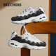斯凱奇（Skechers）秋季女子黑白拼色老爹鞋休閑高回彈運動(dòng)鞋蕾絲跑步熊貓鞋149792 白色/黑色/WBK 37