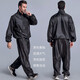 依更美暴汗服衣服男士控重發(fā)汗服降體服套裝大碼衣男出汗排控體服套裝 黑色 L