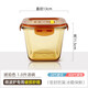 創(chuàng  )得 玻璃湯碗家用湯杯帶蓋可微波爐加熱帶飯喝粥碗便攜上班族飯盒 琥珀色1.0升湯碗