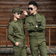 軍式裝軍綠色純棉迷彩服男套裝作訓(xùn)服女春夏款軍訓(xùn)服特種軍款耐磨透氣軍迷服飾執(zhí)勤戰(zhàn)術(shù)工裝勞保工作服 長(zhǎng)袖套裝（上衣+下褲） XXL/180《耐磨透氣》