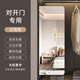 笑盈盈家居  XIAOYINGYING HOME衣柜鏡子內(nèi)裝隱形內(nèi)置推拉平開門全身穿衣鏡折疊柜子里面的試衣鏡 【幻境黑】對開門-防爆5MM銀鏡 120*30厘米