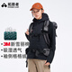 拓路者（Pioneer Camp）3M新雪麗棉冬季棉衣男連帽情侶裝保暖棉服女外套加厚戶外登山衣服 黑色-女 L