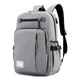 夢(mèng)凡客男士雙肩包15.6英寸初高中學(xué)生書(shū)包休閑大容量尼龍電腦包旅行包 灰色