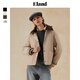 ELAND衣戀棉服女菱格紋輕盈保暖外套2024冬新款 淺卡其色(36)L/Beige L 170
