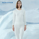 舒雅（Schiesser）女士厚款圓領(lǐng)莫代爾吸濕速干運動(dòng)長(cháng)袖長(cháng)褲保暖內衣套裝E0/23880W 象牙白 XL 【65-70公斤】