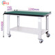 豫爾文   重型加厚鉗工工作臺帶輪移動(dòng)工廠(chǎng)車(chē)間檢驗維修臺防靜電不銹鋼 1200*750mm雙層+輪子