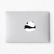 SkinAT局部貼膜 MacBook Pro蘋(píng)果筆記本電腦貼紙貼紙 宇航員局部彩色貼 Air電腦創(chuàng)意卡通貼紙 熊貓偷吃 Air 13 M1 (A2179/A2337)