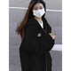 連帽開(kāi)衫衛衣外套女2025新款春秋薄款寬松慵懶風(fēng)休閑百搭上衣女裝 黑色【秋冬加絨加厚】 4XL