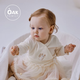 OAK FAMILY新生嬰兒包屁衣女寶寶衣服百天周歲禮服哈衣爬服連體衣 米白色 73cm （推薦6~9個(gè)月）