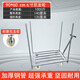 悍立拉布車推布車布匹插桿手推車舞臺(tái)板推車?yán)囘\(yùn)布平板貨架車鐵桿車 90*60【 6寸耐磨尼龍輪】 拉桿式扶手拉布車
