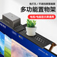 置隆 機頂盒置物架電視免打孔冷軋鋼隱形加長(cháng)頂部支架路由器收納盒電視支架顯示器置物架 【60x10cm】加寬大容量/冷軋鋼置物架