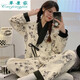 草景家孕婦睡衣秋冬純空氣棉夾層月子服2025新款產(chǎn)后外穿哺乳衣套裝 QMXR-1123#不帶胸墊 女款2XL碼 (適合135-155斤左右)